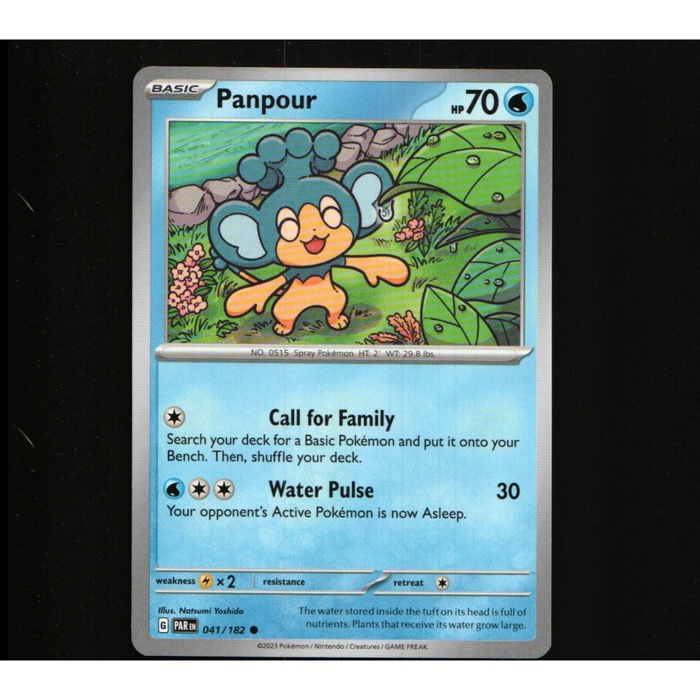 2023 Pokemon Paradox Rift Panpour #041/182 Common NM PAR EN
